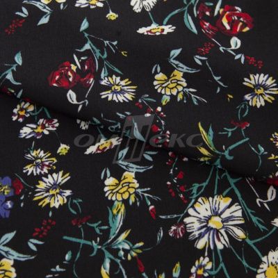Плательная ткань "Фламенко" 6.2, 80 гр/м2, шир.150 см, принт растительный - купить в Туле. Цена 239.03 руб.