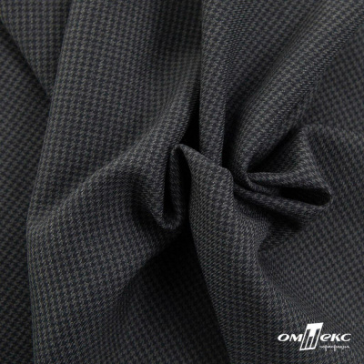 Ткань костюмная Пье-де-пуль 24013, 210 гр/м2, шир.150см, цвет т.серый - купить в Туле. Цена 334.18 руб.