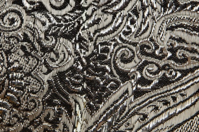 Ткань костюмная жаккард №11, 140 гр/м2, шир.150см, цвет тем.серебро - купить в Туле. Цена 383.29 руб.