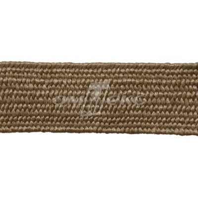 Тесьма отделочная полипропиленовая плетеная эластичная #2, шир. 40мм, цв.- соломенный - купить в Туле. Цена: 50.99 руб.