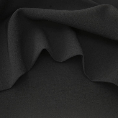 Костюмная ткань "Элис", 220 гр/м2, шир.150 см, цвет чёрный - купить в Туле. Цена 308 руб.