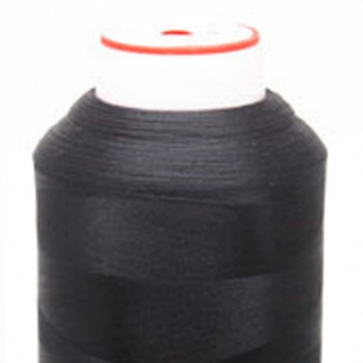 Нитки текстурированные некручёные, намот. 5 000 м, цвет чёрный - купить в Туле. Цена: 70.43 руб.