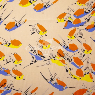 Плательная ткань "Софи" 14.1, 75 гр/м2, шир.150 см, принт птицы - купить в Туле. Цена 241.49 руб.