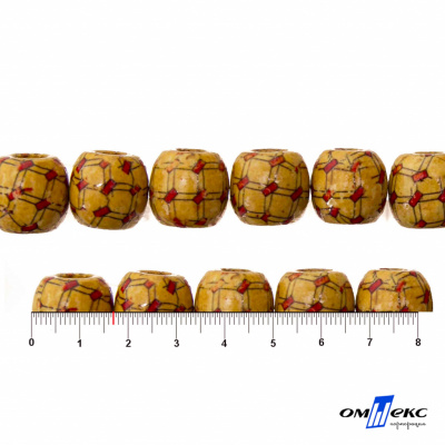 0189-Бусины деревянные "ОмТекс", 17 мм, упак.50+/-3шт - купить в Туле. Цена: 83.66 руб.