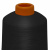 Нитки текстурированные кручёные, намот. 15 000 м, цвет чёрный - купить в Туле. Цена: 237.24 руб.