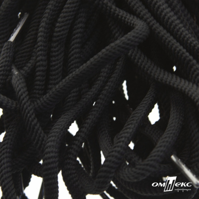 Шнурки #106-09, круглые 130 см, цв.чёрный - купить в Туле. Цена: 21.92 руб.