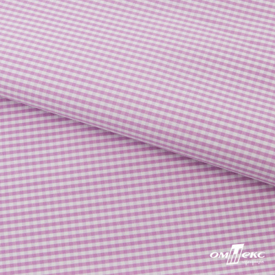 Ткань сорочечная Клетка Виши, 115 г/м2, 58% пэ,42% хл, шир.150 см, цв.1-розовый, (арт.111) - купить в Туле. Цена 306.69 руб.