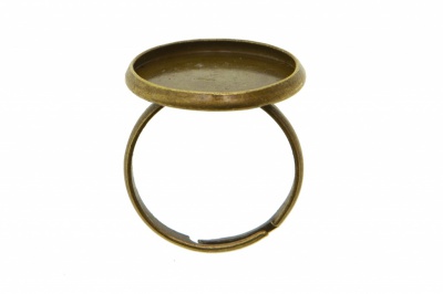 Заготовка для рукоделия металлическая фигурная для кольца 15мм - купить в Туле. Цена: 7.44 руб.