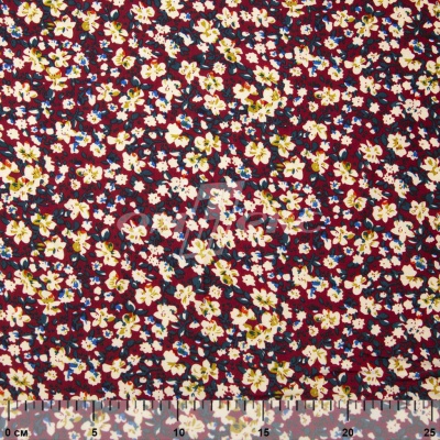 Плательная ткань "Софи" 5.1, 75 гр/м2, шир.150 см, принт растительный - купить в Туле. Цена 243.96 руб.