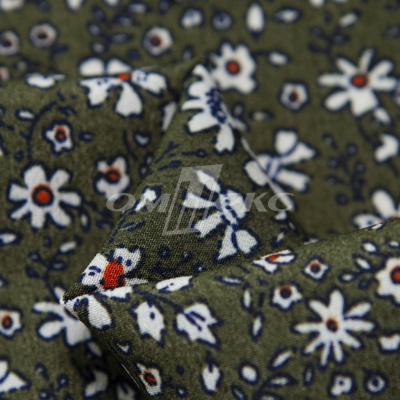 Плательная ткань "Фламенко" 11.2, 80 гр/м2, шир.150 см, принт растительный - купить в Туле. Цена 259.21 руб.