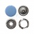 Кнопка рубашечная (закрытая) 9,5мм - эмаль, цв.182 - св.голубой - купить в Туле. Цена: 5.74 руб.