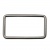 Рамка металлическая прямоугольная, 40 х 15 мм- тём.никель - купить в Туле. Цена: 4.60 руб.