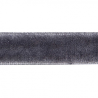 Лента бархатная нейлон, шир.12 мм, (упак. 45,7м), цв.189-т.серый - купить в Туле. Цена: 457.61 руб.