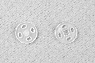 Кнопки пришивные пластиковые 10 мм, блистер 24шт, цв.-прозрачные - купить в Туле. Цена: 48.41 руб.