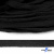 Шнур плетеный d-8 мм плоский, 70% хлопок 30% полиэстер, уп.85+/-1 м, цв.- чёрный - купить в Туле. Цена: 735 руб.