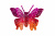 Бабочка декоративная пластиковая #10 - купить в Туле. Цена: 7.09 руб.