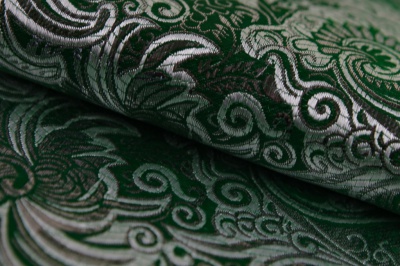 Ткань костюмная жаккард, 135 гр/м2, шир.150см, цвет зелёный№4 - купить в Туле. Цена 441.94 руб.