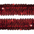 Тесьма с пайетками 3, шир. 30 мм/уп. 25+/-1 м, цвет красный - купить в Туле. Цена: 1 087.39 руб.