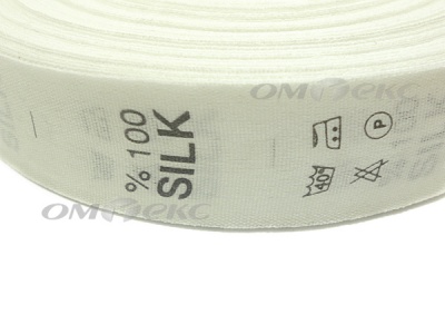 Состав и уход за тк.100% Silk (1000 шт) - купить в Туле. Цена: 520.46 руб.