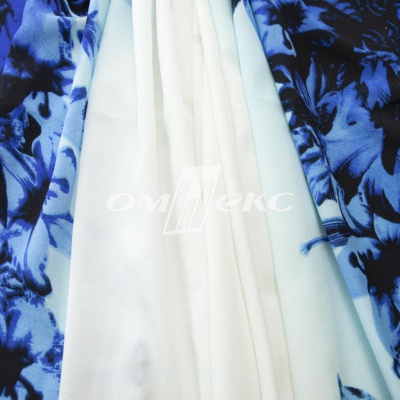Плательная ткань "Фламенко" 19.1, 80 гр/м2, шир.150 см, принт растительный - купить в Туле. Цена 241.49 руб.