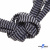 Шнурки #107-07, плоские 130 см, двухцветные цв.серый/чёрный - купить в Туле. Цена: 23.03 руб.